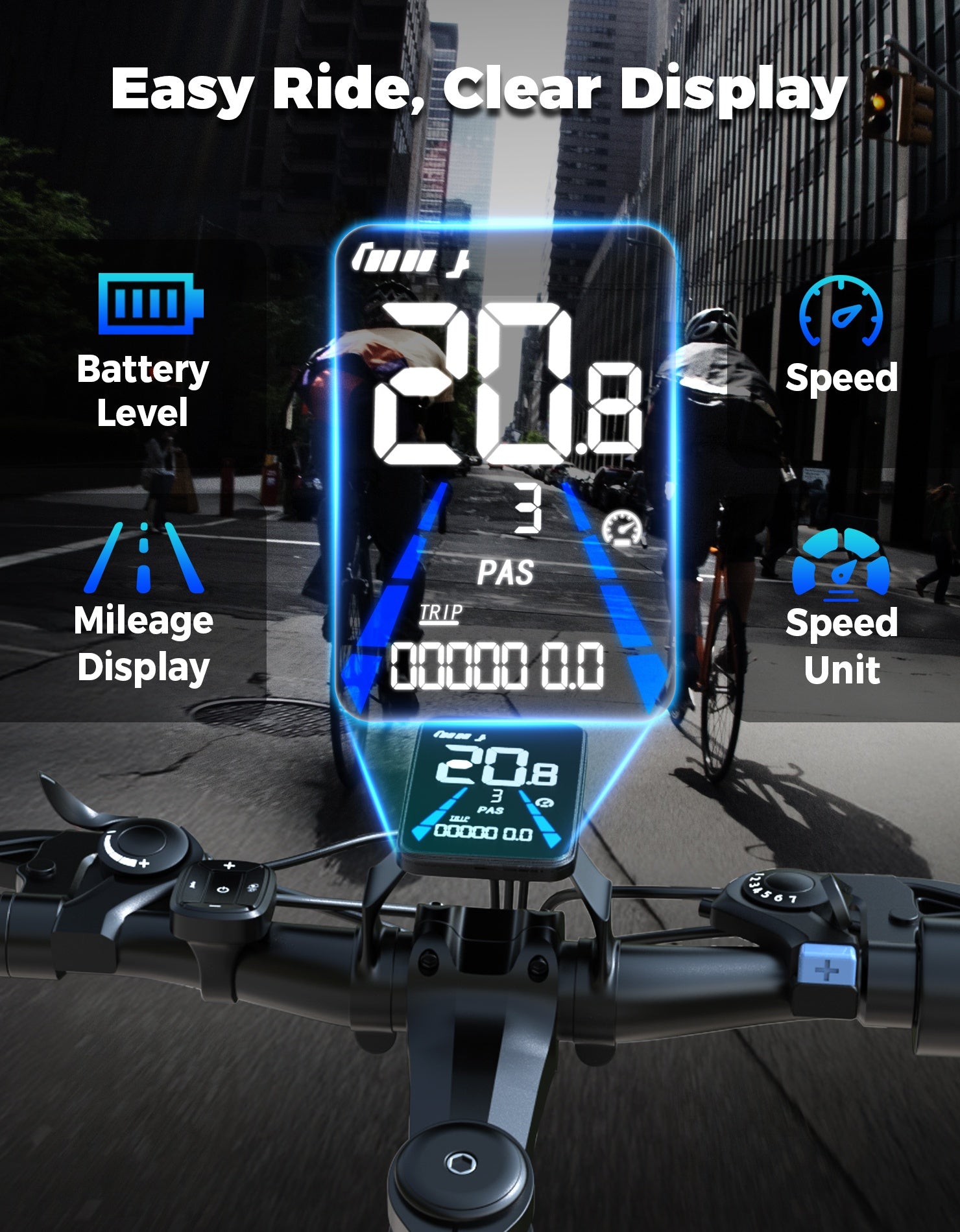 G26 749W/500-750W Peak Motor Electric Bike for Adults - 55-Mile Range 25 MPH Heavy-Duty E-Bike, 26" All-Terrain Tire-like Carbon Wheel, 480Wh Removable Battery, 7-Speed & Front Suspension, White/Black ( Plug) - Ebike for Comm