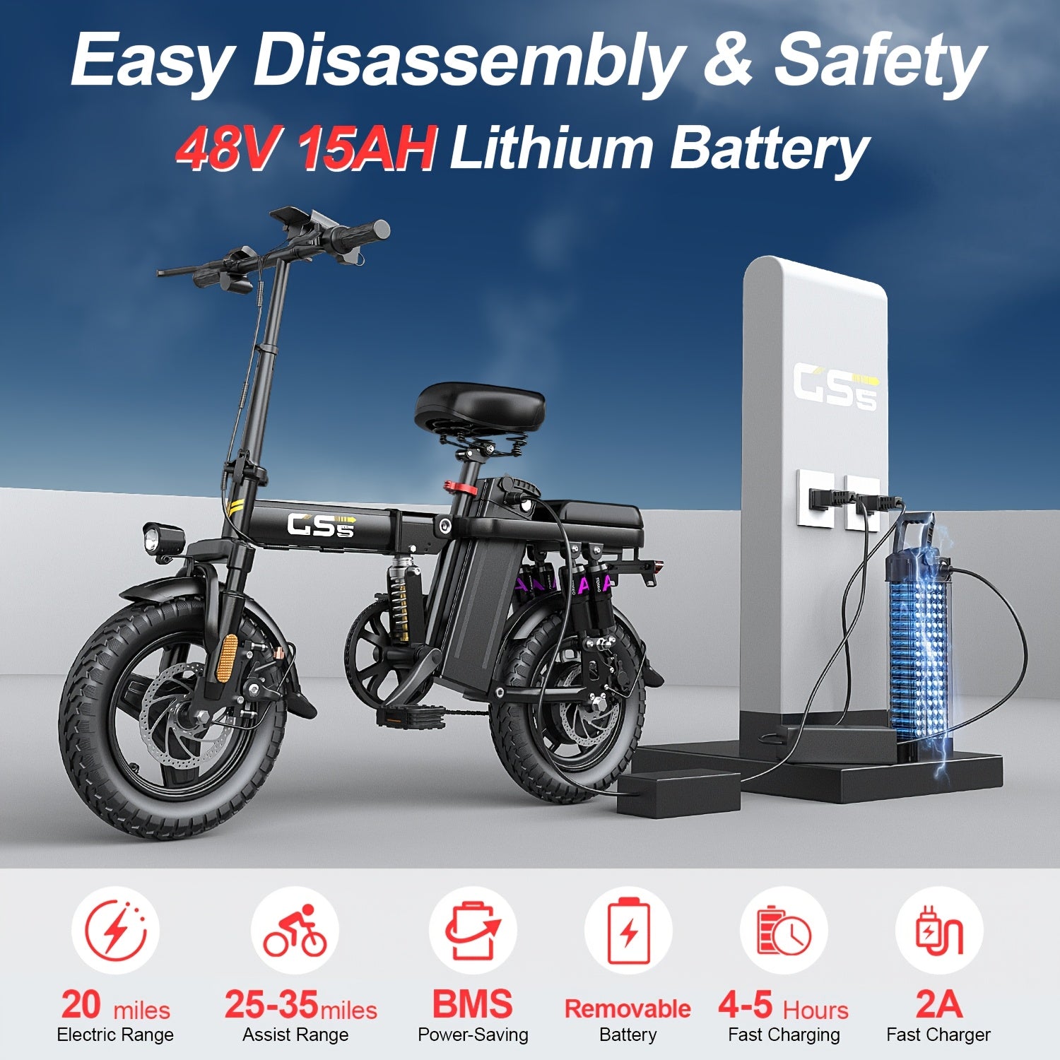 UPlee 740W Adult Electric Bike