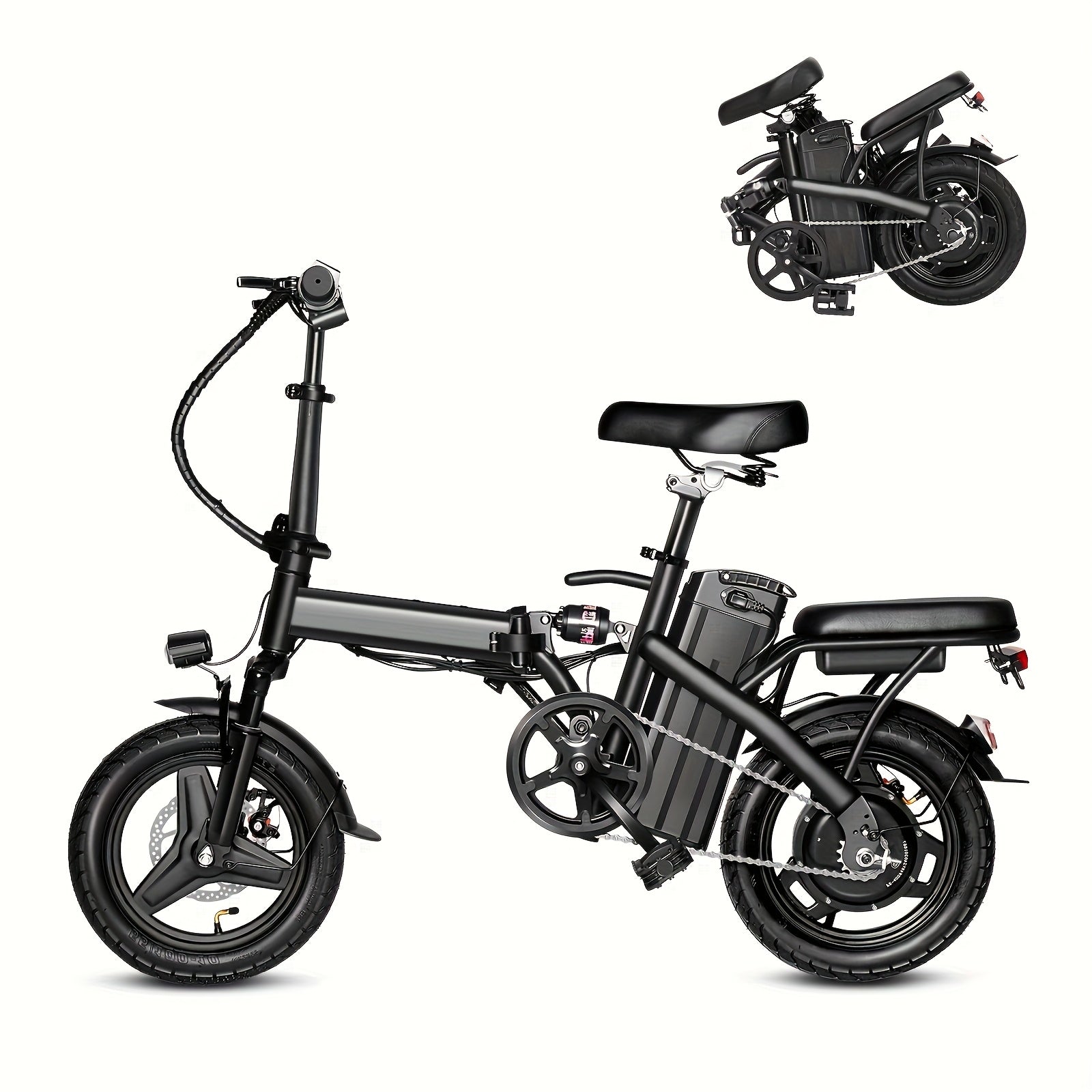 Electric Bike For Adults, Folding Ebike, Electric Bicycle With Removable Battery,