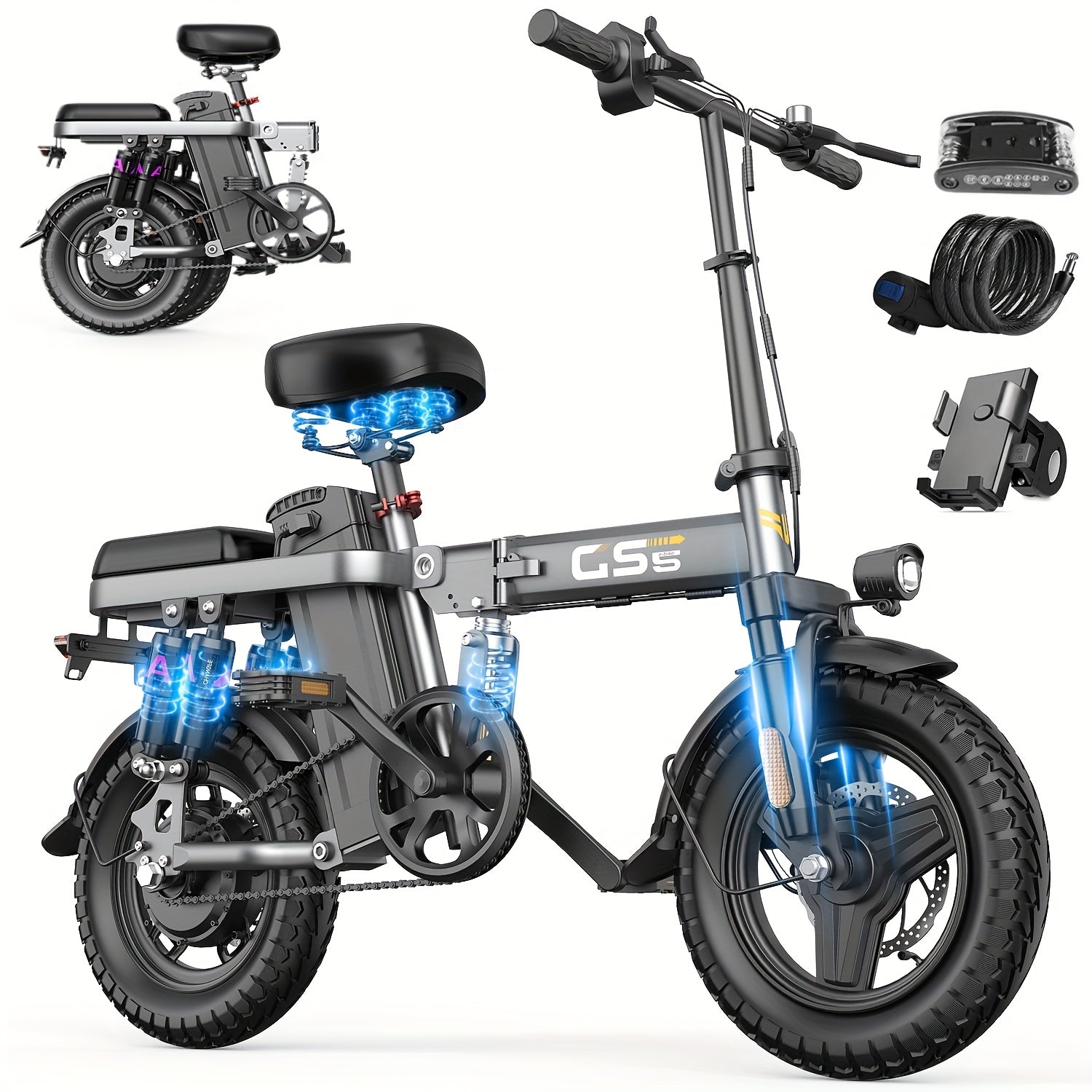 UPlee 740W Adult Electric Bike