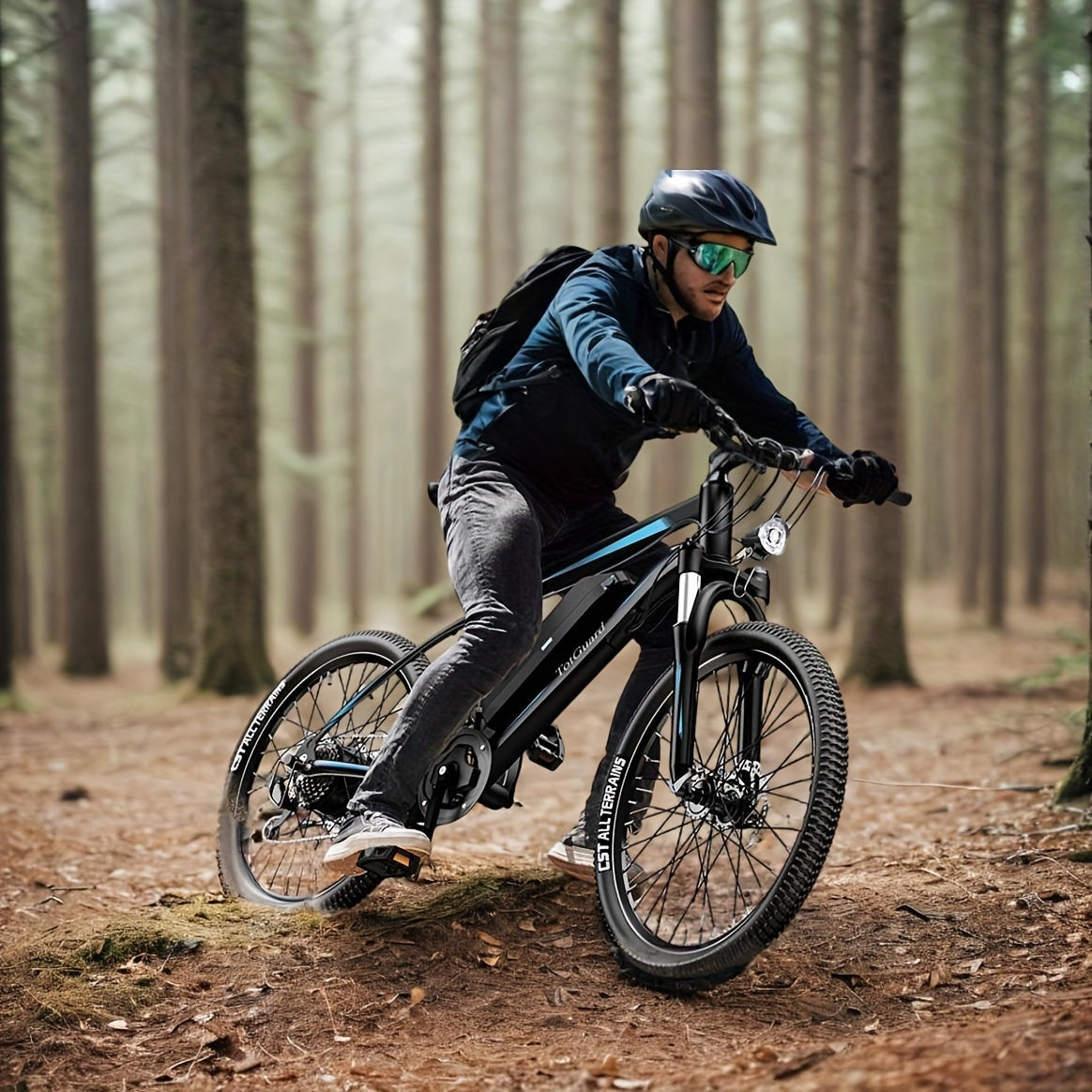 26" Adult Electric Mountain Bike, Powerful 36V 374Wh Removable Battery, 500W Peak Motor Electric Bicycle, 21-Speed Gear System, Up To 50 Miles Range, 20MPH Max Speed Commuter Ebike