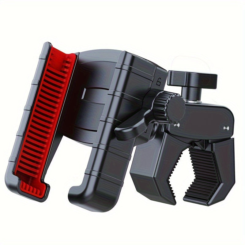 360° Free Rotation Universal Golf Cart Phone Holder - Suitable for Electric Bikes, Motorcycles, and Square Poles - ABS Material - Perfect for a Worry-Free Golf Journey