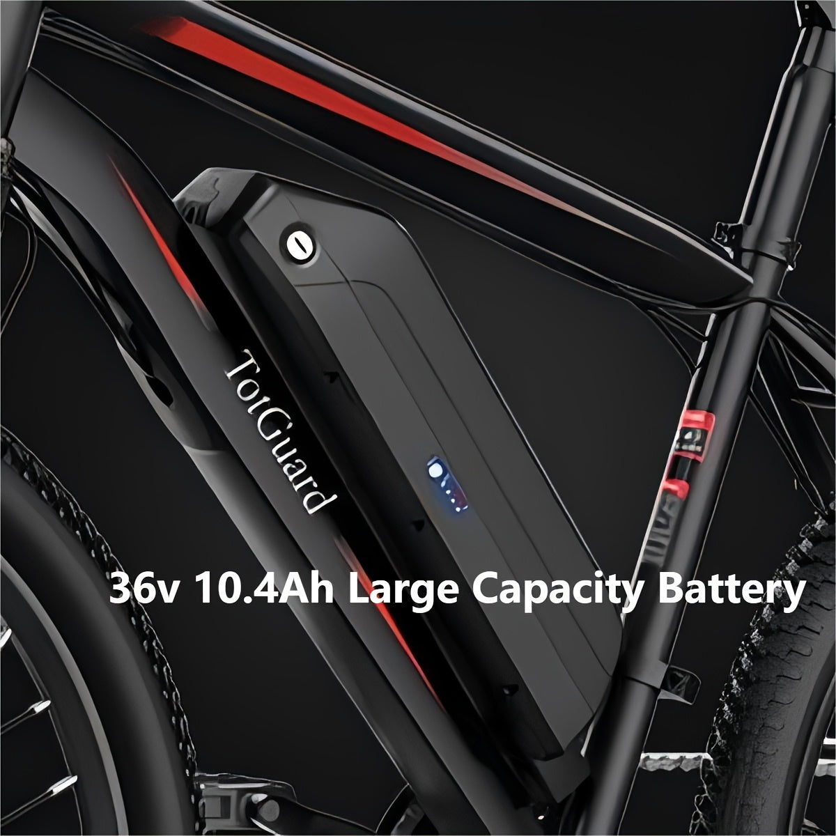 26" Adult Electric Mountain Bike, Powerful 36V 374Wh Removable Battery, 500W Peak Motor Electric Bicycle, 21-Speed Gear System, Up To 50 Miles Range, 20MPH Max Speed Commuter Ebike