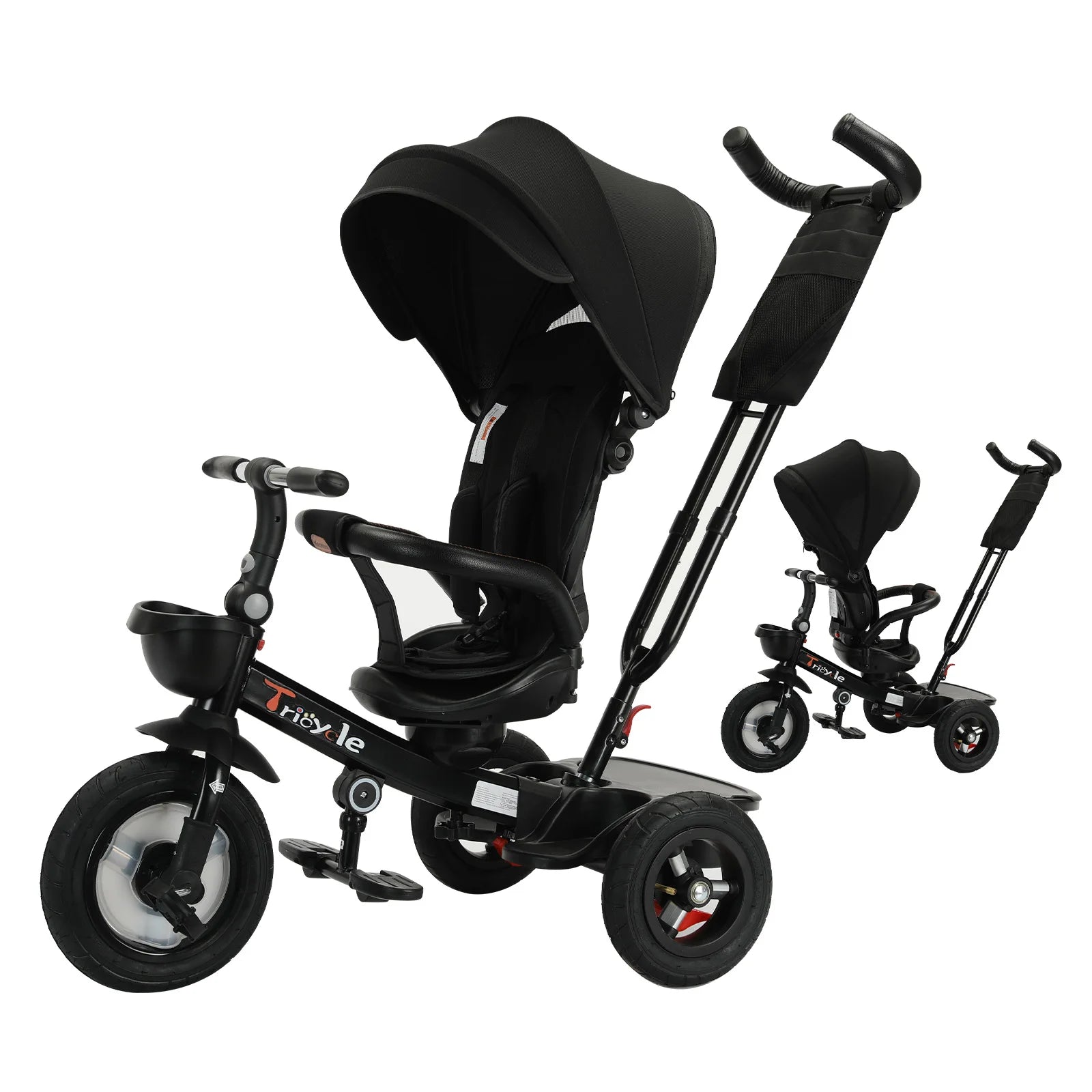 Baby Stroller Tricycle Ride Bike , 5-in-1, Adjustable Canopy, Sitting & Lying,Celerity Disassembly & Assembly,1-5 Years
