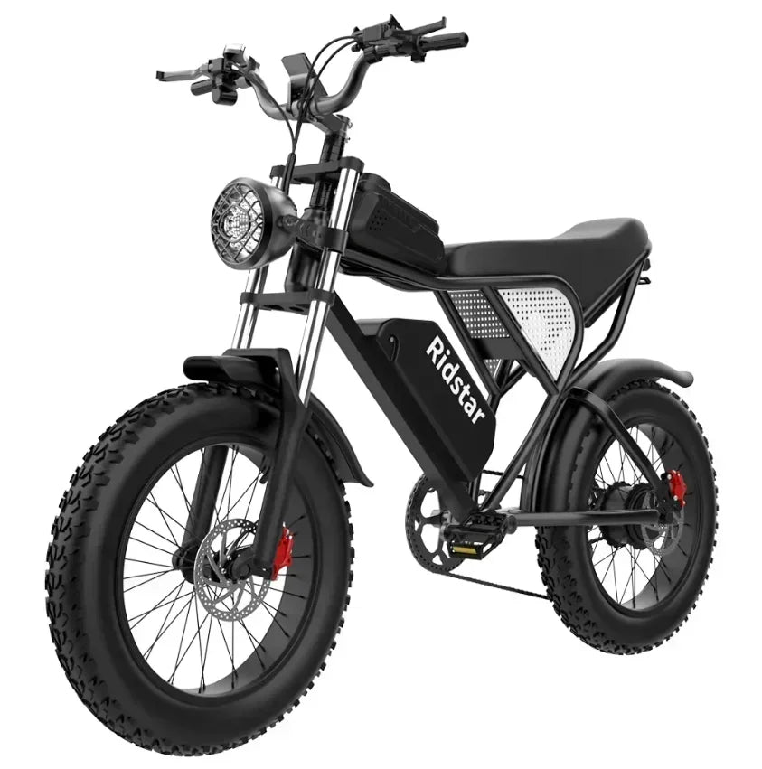 Ebike, Q20, 20-inch urban commuter electric bike, high carbon steel frame, 7-speed transmission, 750W motor, 48V-20ah battery
