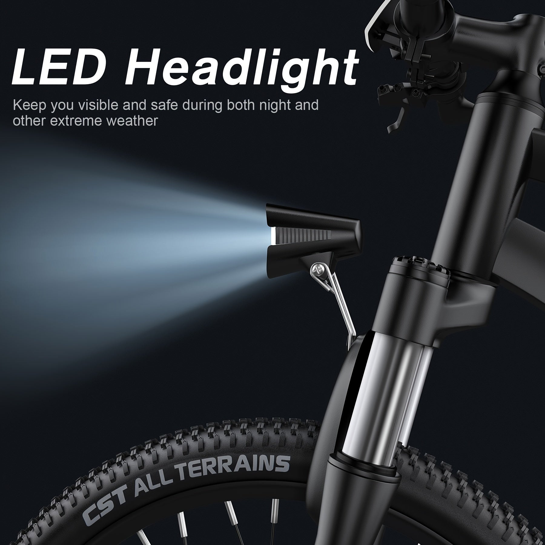 26" Adult Electric Mountain Bike, Powerful 36V 374Wh Removable Battery, 500W Peak Motor Electric Bicycle, 21-Speed Gear System, Up To 50 Miles Range, 20MPH Max Speed Commuter Ebike