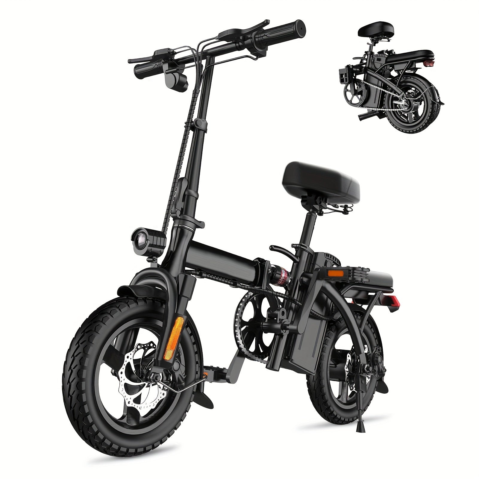 Electric Bike For Adults, Folding Ebike, Electric Bicycle With Removable Battery,