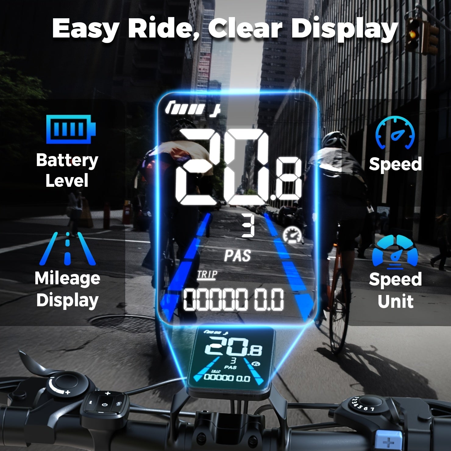 G26 749W/500-750W Peak Motor Electric Bike for Adults - 55-Mile Range 25 MPH Heavy-Duty E-Bike, 26" All-Terrain Tire-like Carbon Wheel, 480Wh Removable Battery, 7-Speed & Front Suspension, White/Black ( Plug) - Ebike for Comm